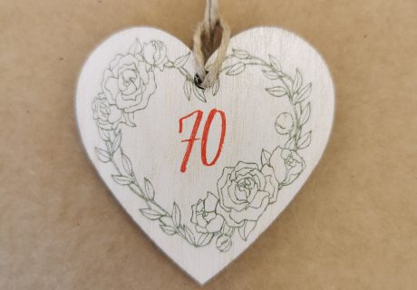 '70' Wooden Tag 5cm '70' Wooden Tag 5cm Image
