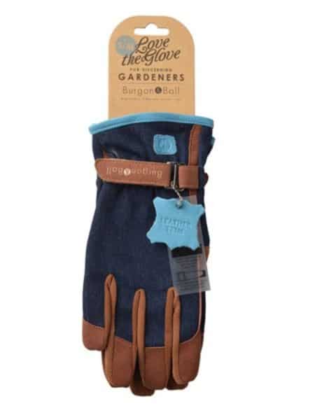 Ladies Gardening Gloves - Denim - Medium/Large - Image 4