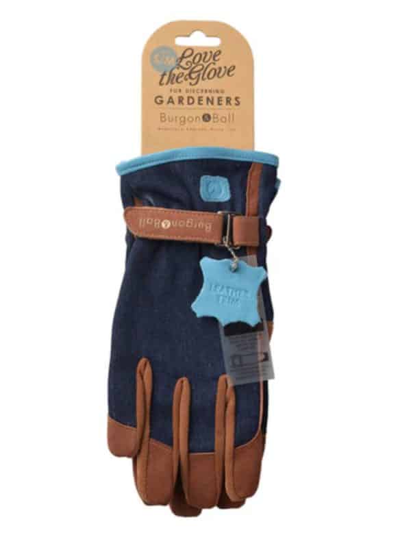 Ladies Gardening Gloves - Denim - Medium/Large