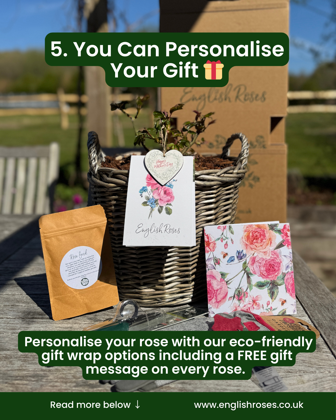 5 Reasons to buy a rose for mother's day 6 - You can personalise your gift
