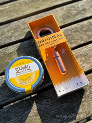 Bee Care Kit Seeds and Beevive Keyring Rose Gold 2