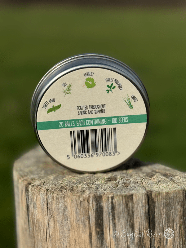 Garden Herb Mix - Seedball Tin