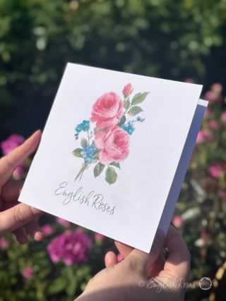 'English Roses' Greetings Card