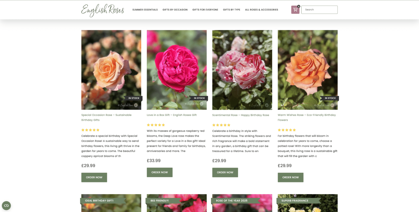 Browse the different roses