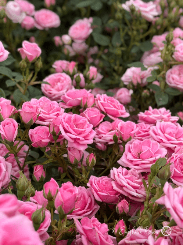 Diamond Wishes Rose Multiple Pink Blooms Main Image - Lots of small pink blooms