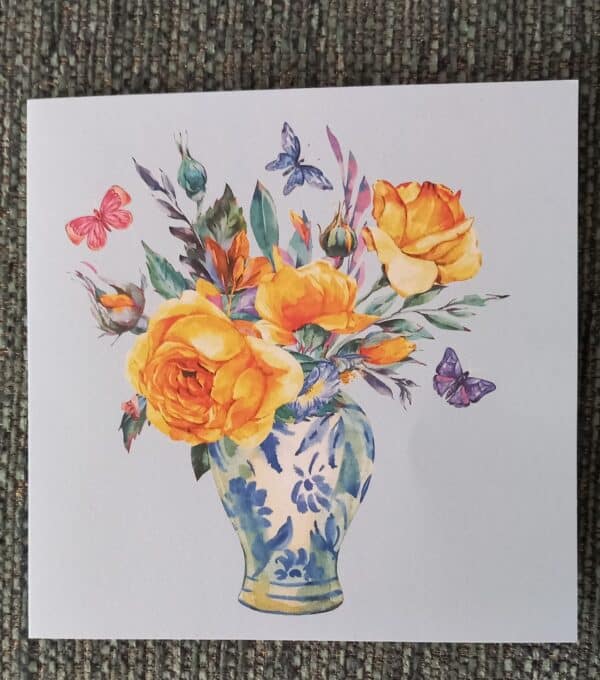 'English Roses' Greetings Card