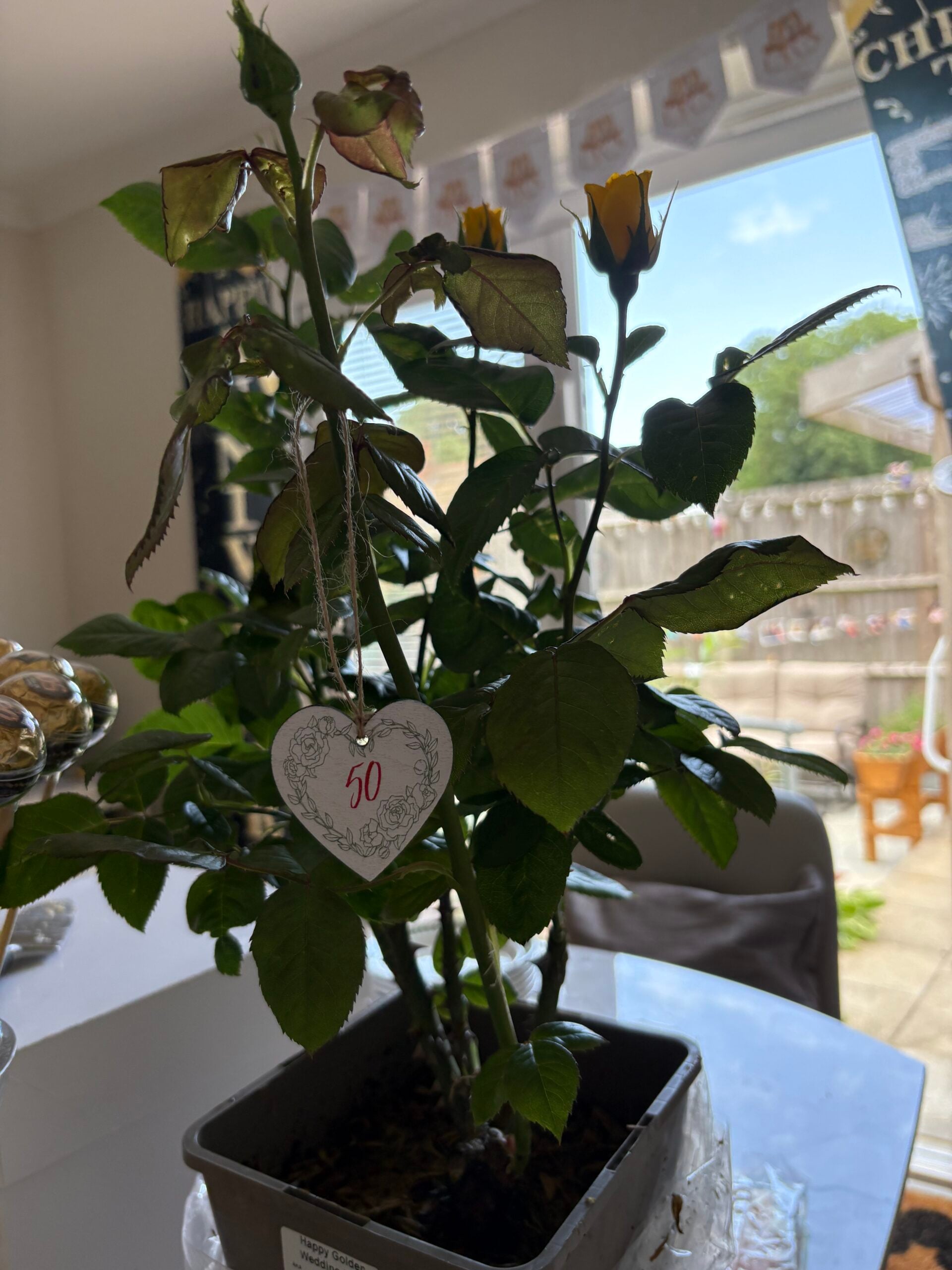 Happy Golden Wedding Rose - 50th Wedding Anniversary Gifts