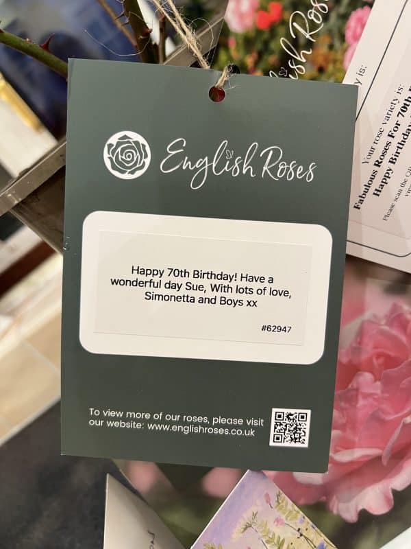 Fabulous Roses For 70th Birthday - Happy Birthday Patio Rose