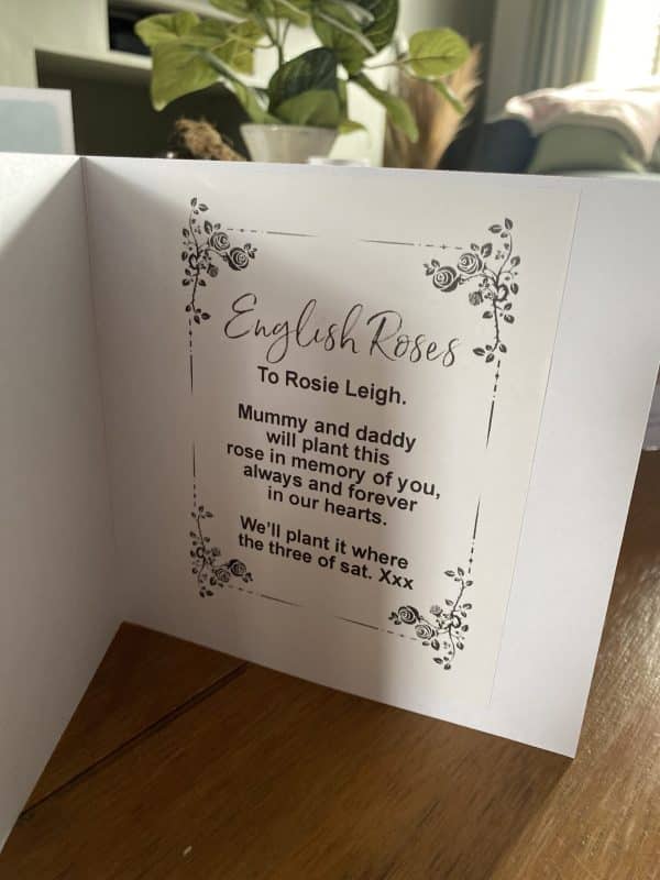 'Roses & Bees' Greetings Card